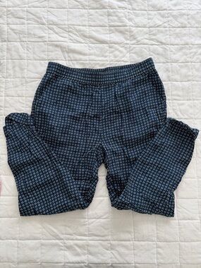 Madewell Navy Geo-Print Viscose Joggers- size M
